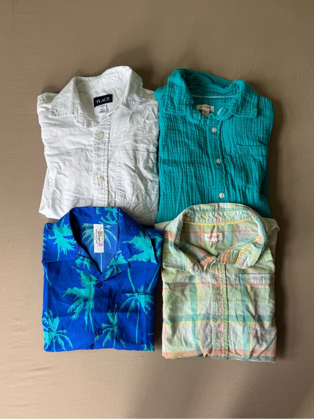 Boys Short Sleeve Button Up Shirt Bundle